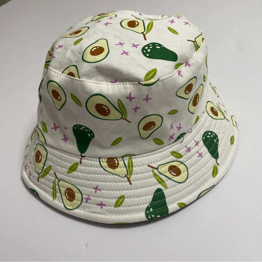 Bucket Hat Beach Fisherman Reversible Avocado Black - Picture 2 of 5